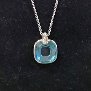 Lia Sophia "Blue Sky" Aquamarine Necklace